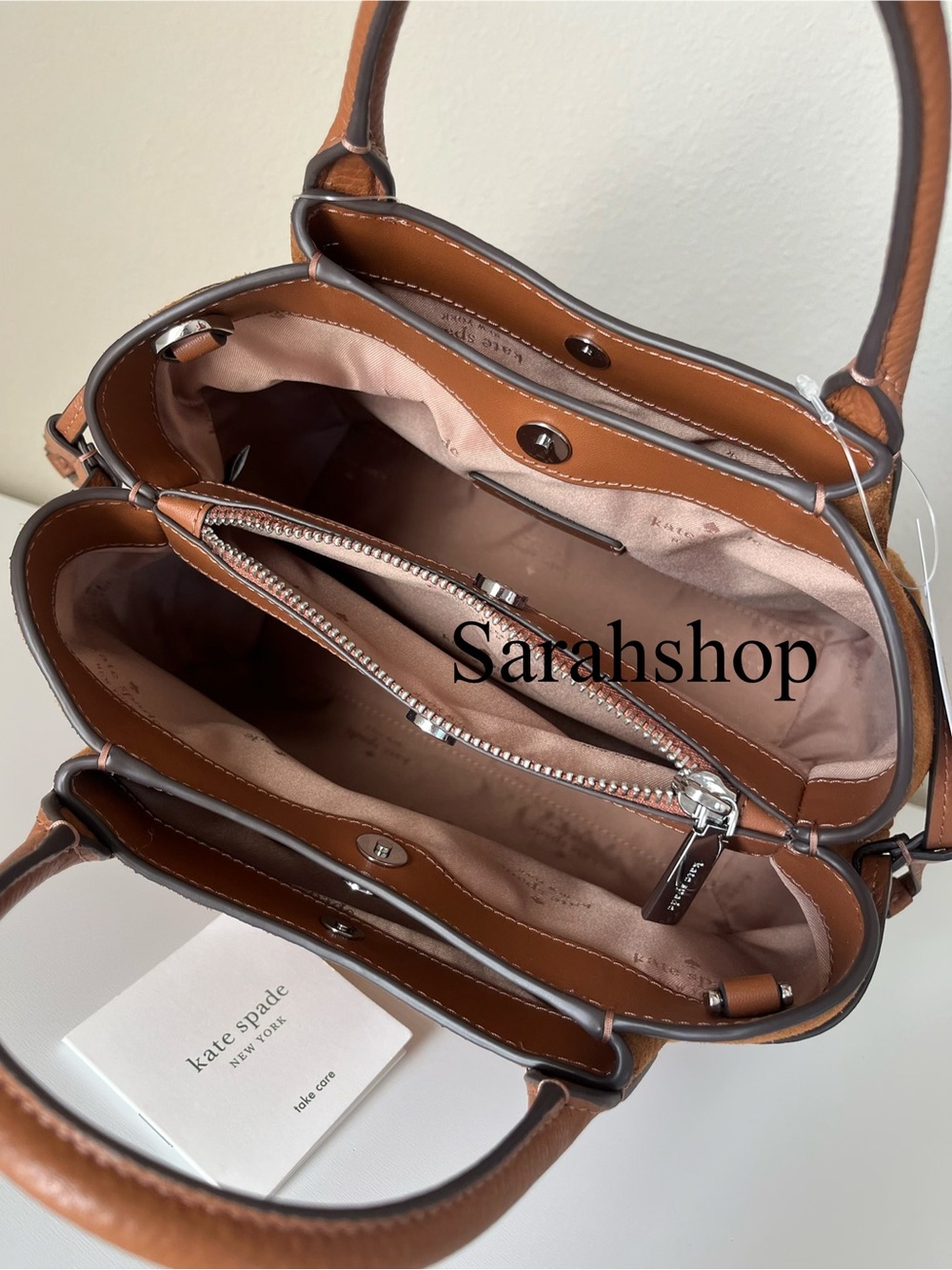 ♠️Kate Spade Dumpling Suede Satchel - Picture 8 of 11